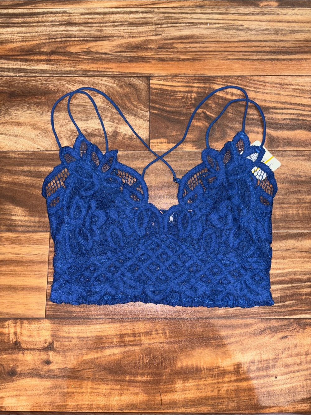 Free People Royal Blue Lace Bralette